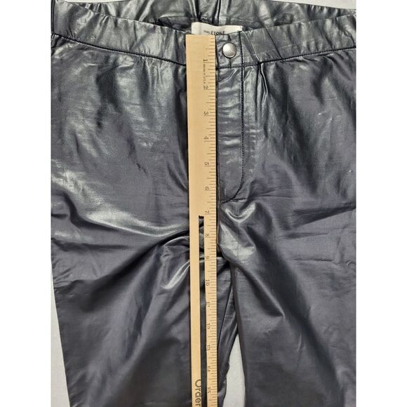 Isabel Marant Etoile Pants Womens 24 x 29 (Actual) Black Faux-Leather Skinny - Picture 6 of 8
